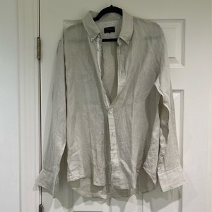 Rag & Bone Men’s Button Down Linen Blend Shirt - NWT Size L